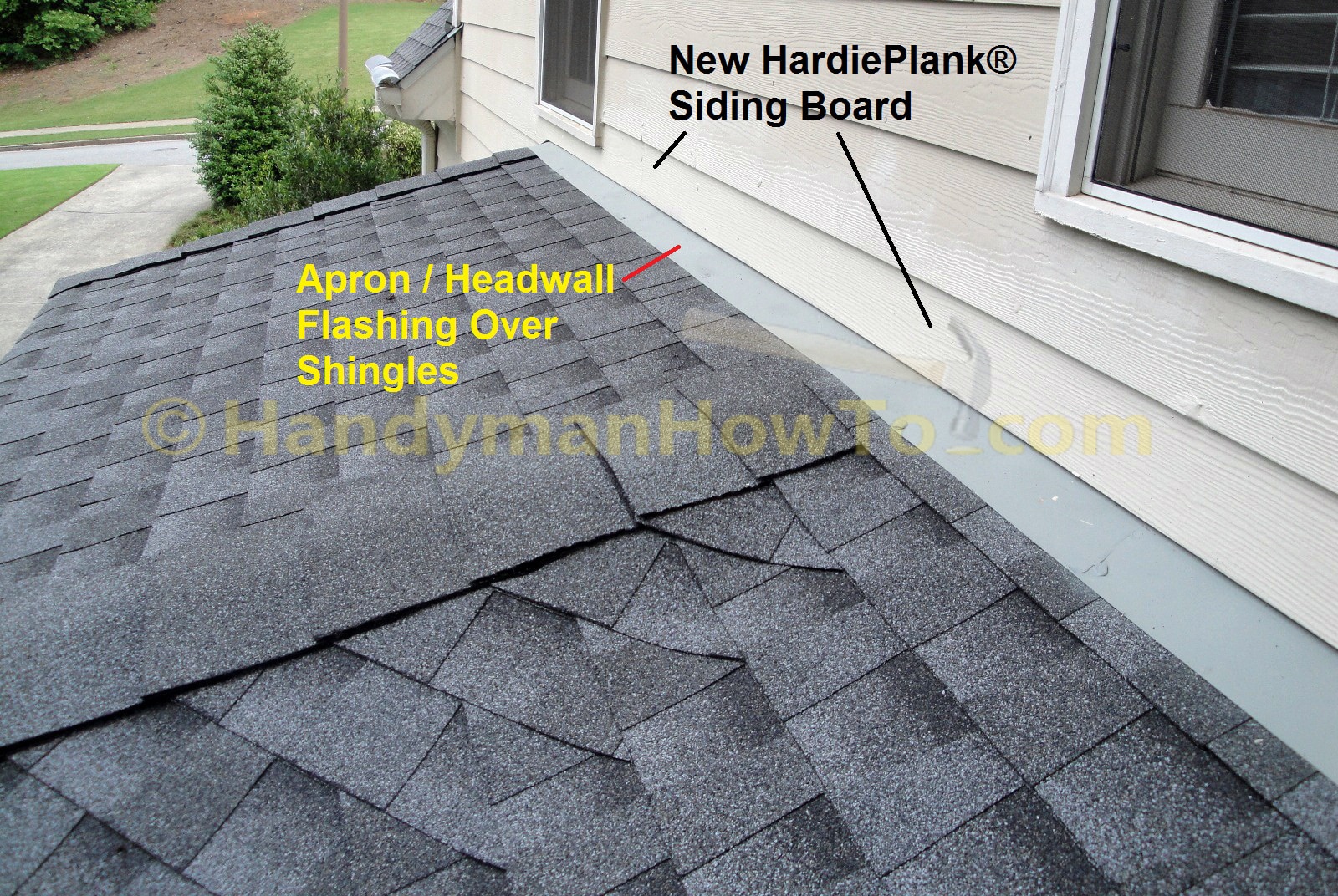Hail Damaged Roof Replacement: Part 11 – Roof to Wall Apron Flashing