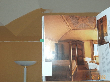 Book Juxtaposed with Bedroom