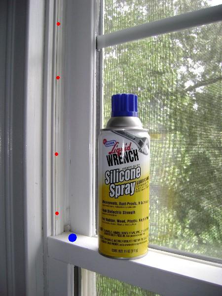 Silicone Spray Lubricant and Window Sash