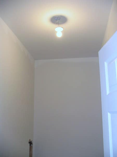 Basement Bathroom: Basic Ceiling Light