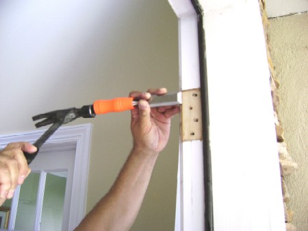 Cutting the Door Hinge Mortise in the Door Jamb