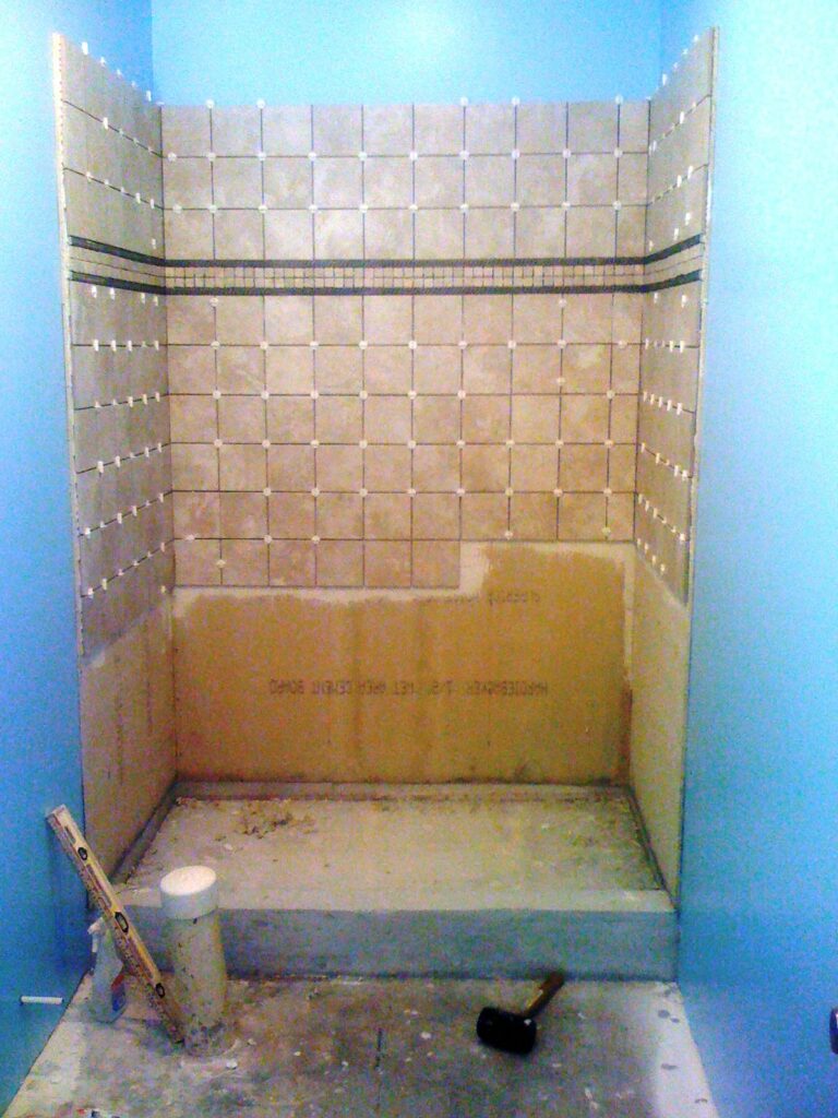 Finish a Basement Bathroom: Tiling the Shower Walls