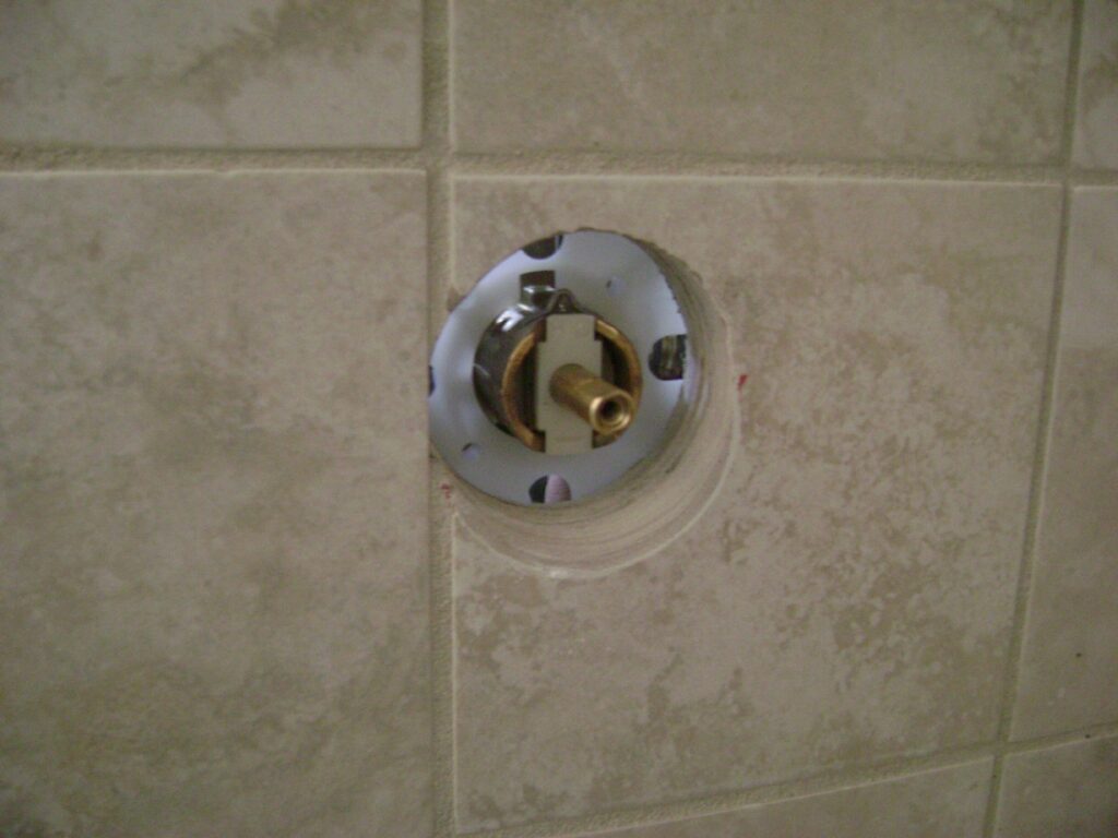 Basement Bathroom Plumbing: Shower Valve Mounting in the Tile Wall