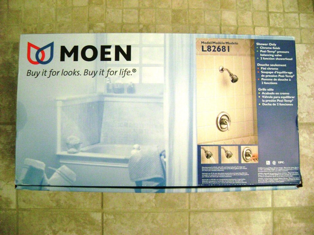 Basement Bathroom: Moen Shower Head and Valve Kit