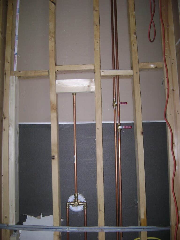 Basement Bathroom Plumbing: Shower Water Pipes and Shutoffs