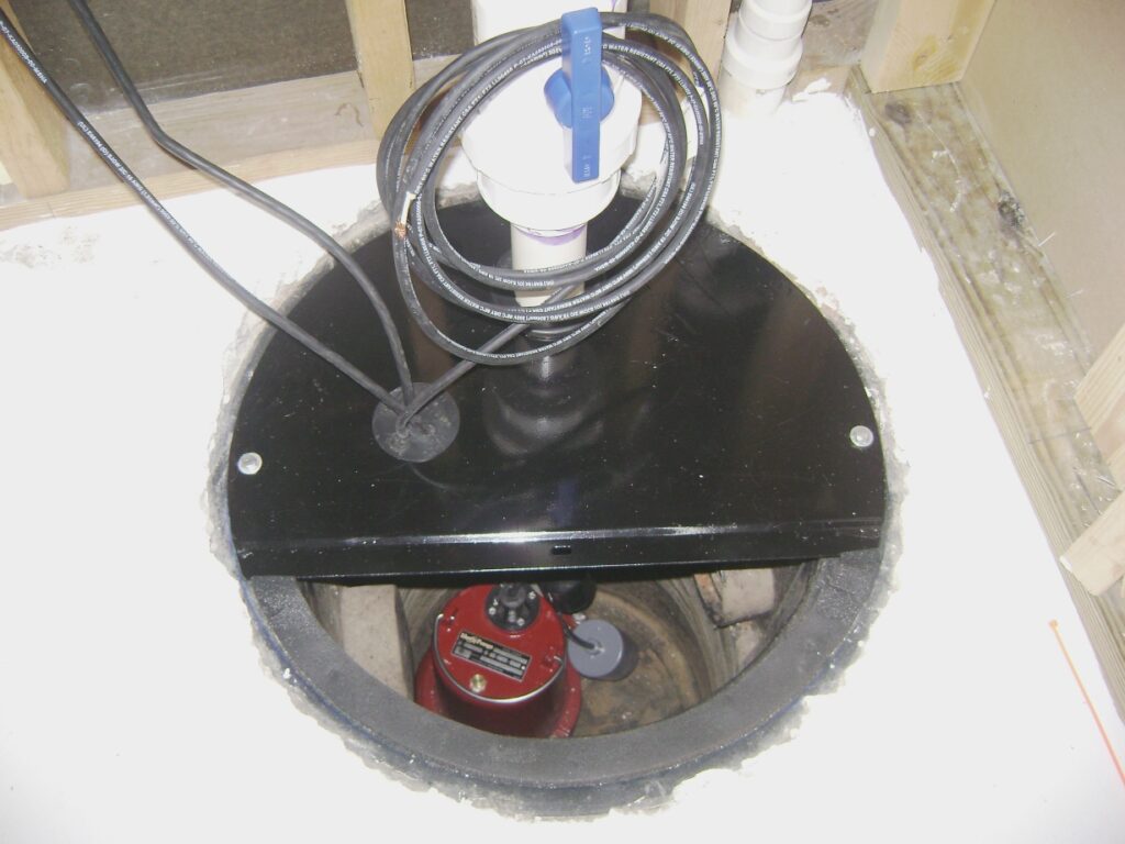 Basement Bathroom: Sewage Pump and Float Switch Cables