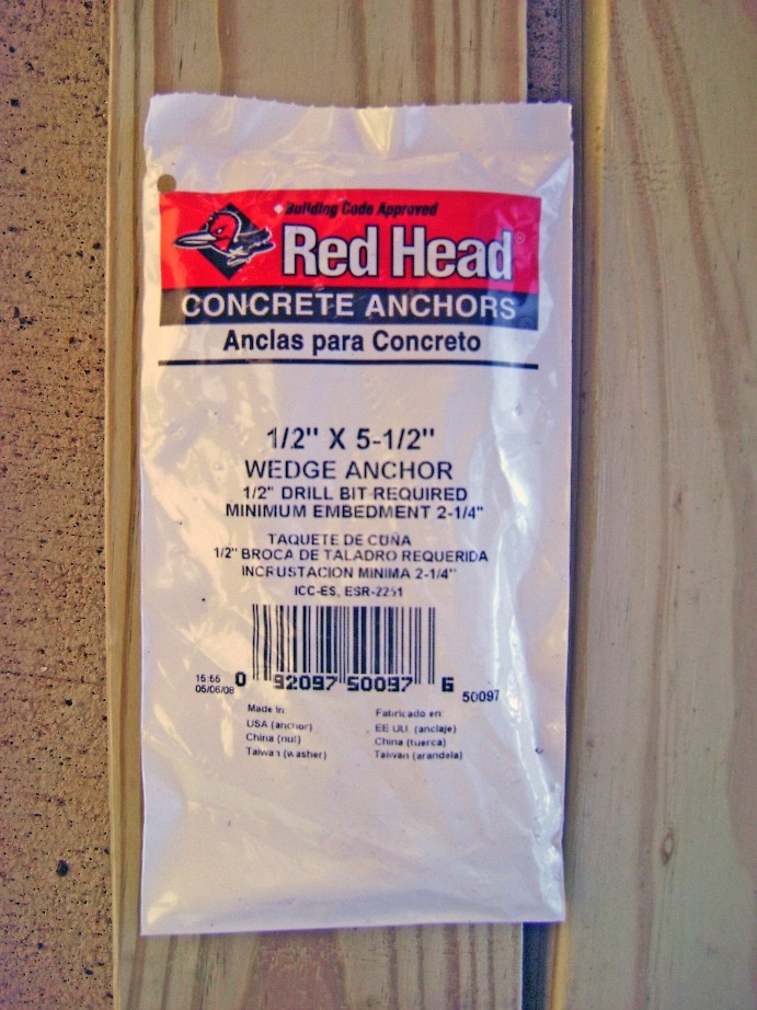 Red Head - Trubolt Concrete Wedge Anchor 1/2