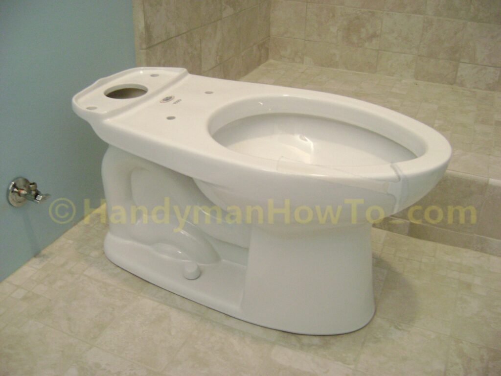 Basement Bathroom: Toilet Bowl Mounted to the Closet Flange
