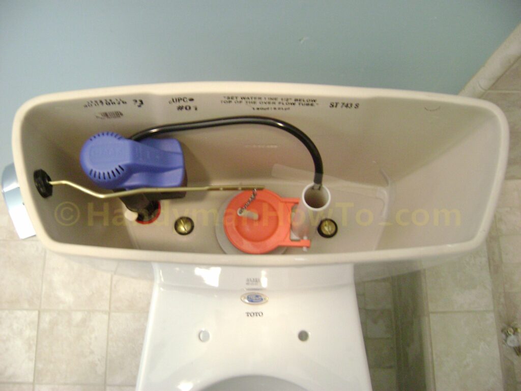 Basement Bathroom: TOTO Drake Toilet Tank, Fill Valve and Flapper