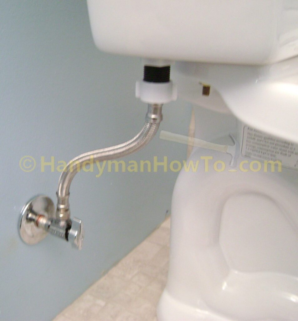 Install the Toilet Connector Hose