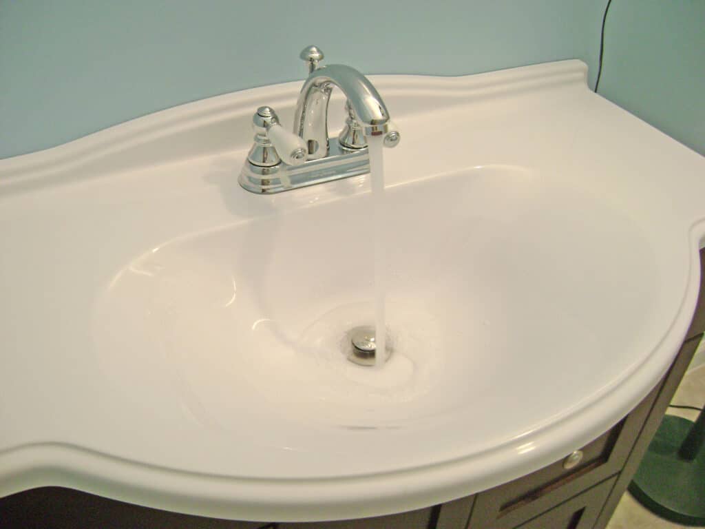 Bathroom Sink Plumbing: Turn on the Water for the First Time