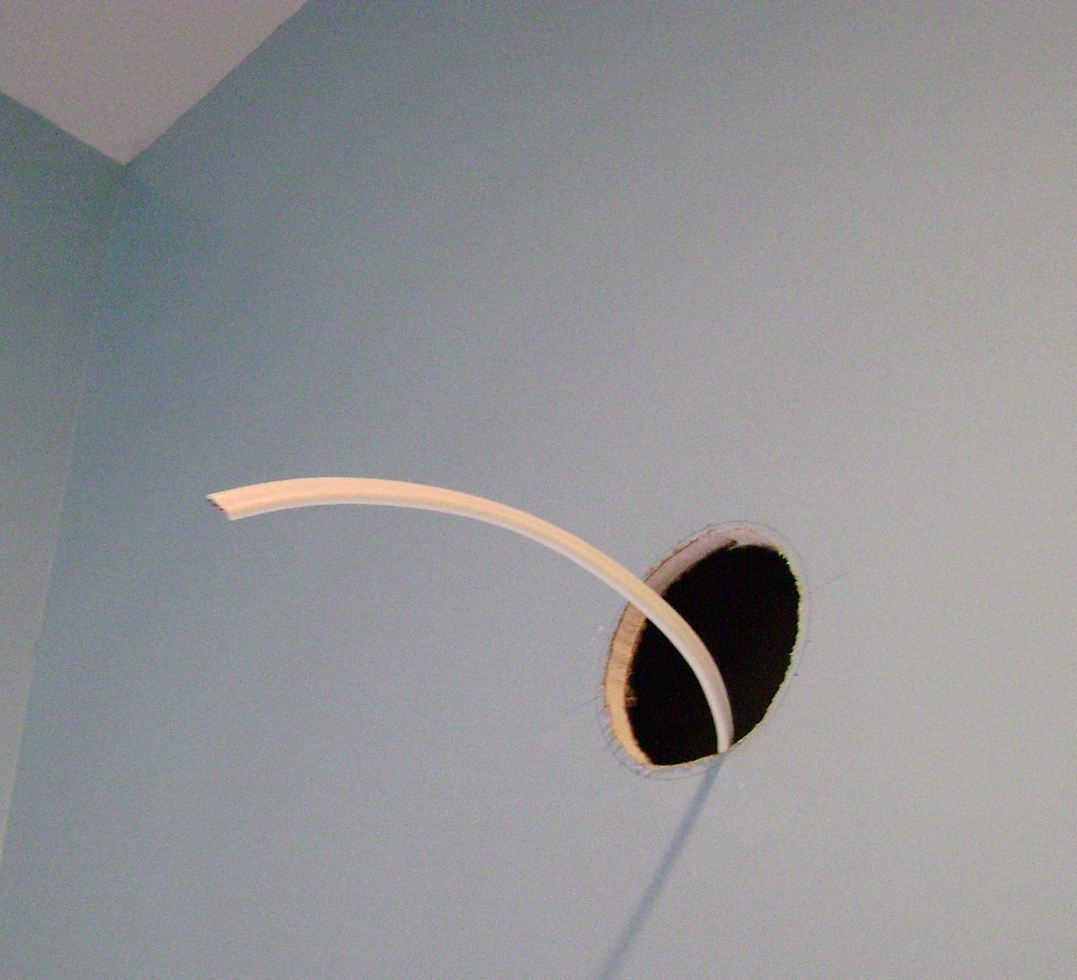 NM-B 14/2 Cable Drop for the Vanity Light