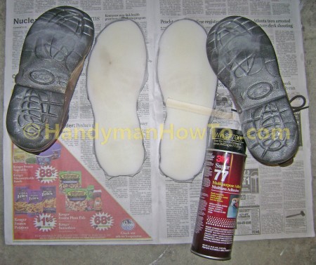 Making Foam Rubber Soles for Roofing Shoes