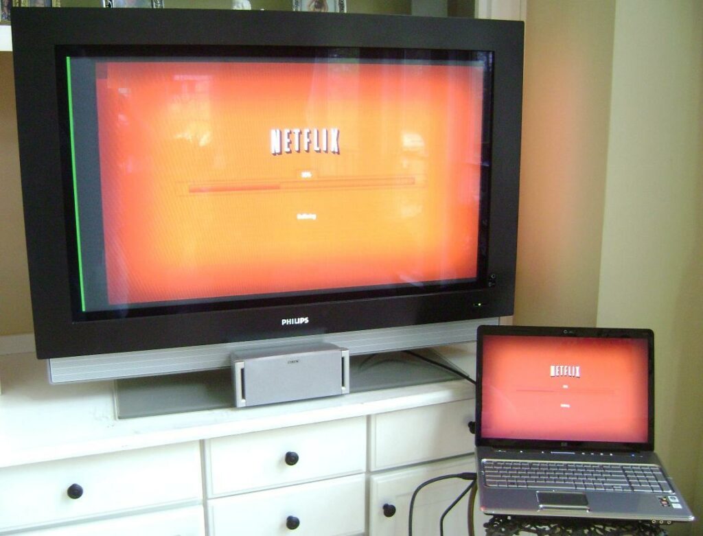 Netflix Watch Instantly - Computer Connected to TV