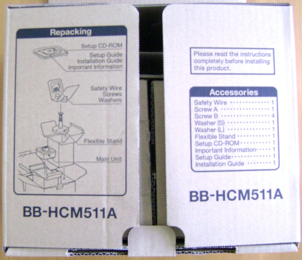 Panasonic Network Camera Box 2 - BB-HCM511A