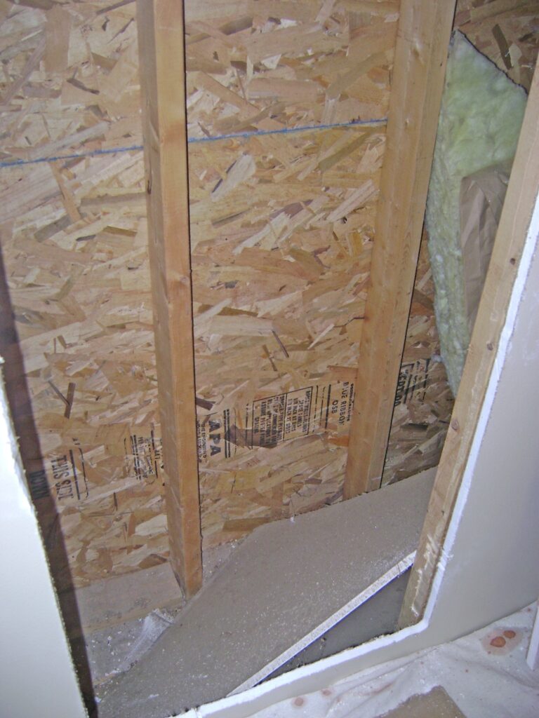 Plywood Access Panel: Wall Cavity behind the Closet