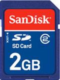 SanDisk Standard SD Memory Card - 2GB