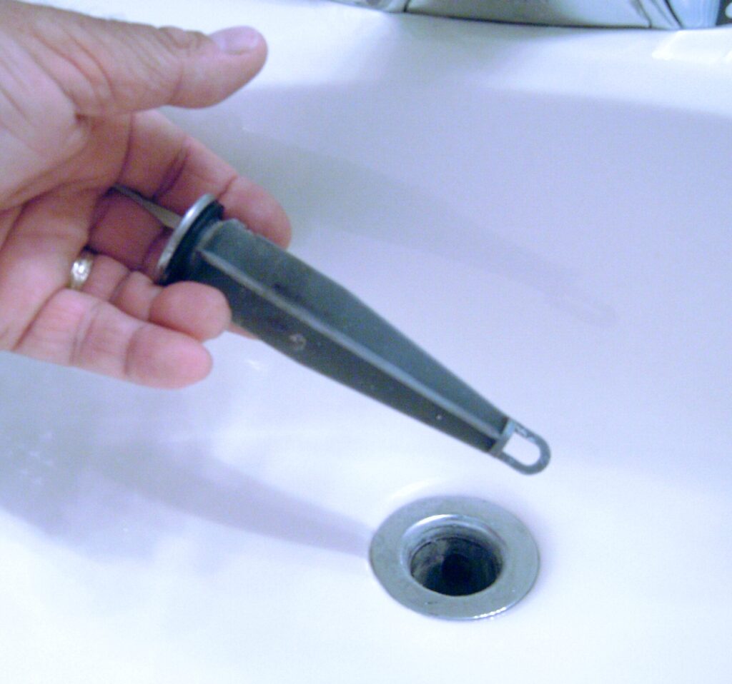 Bathroom Sink Drain: Pop-Up Stopper