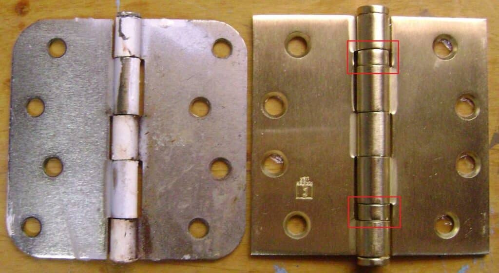 Hager Ball Bearing Hinge compared to the Old Hinge