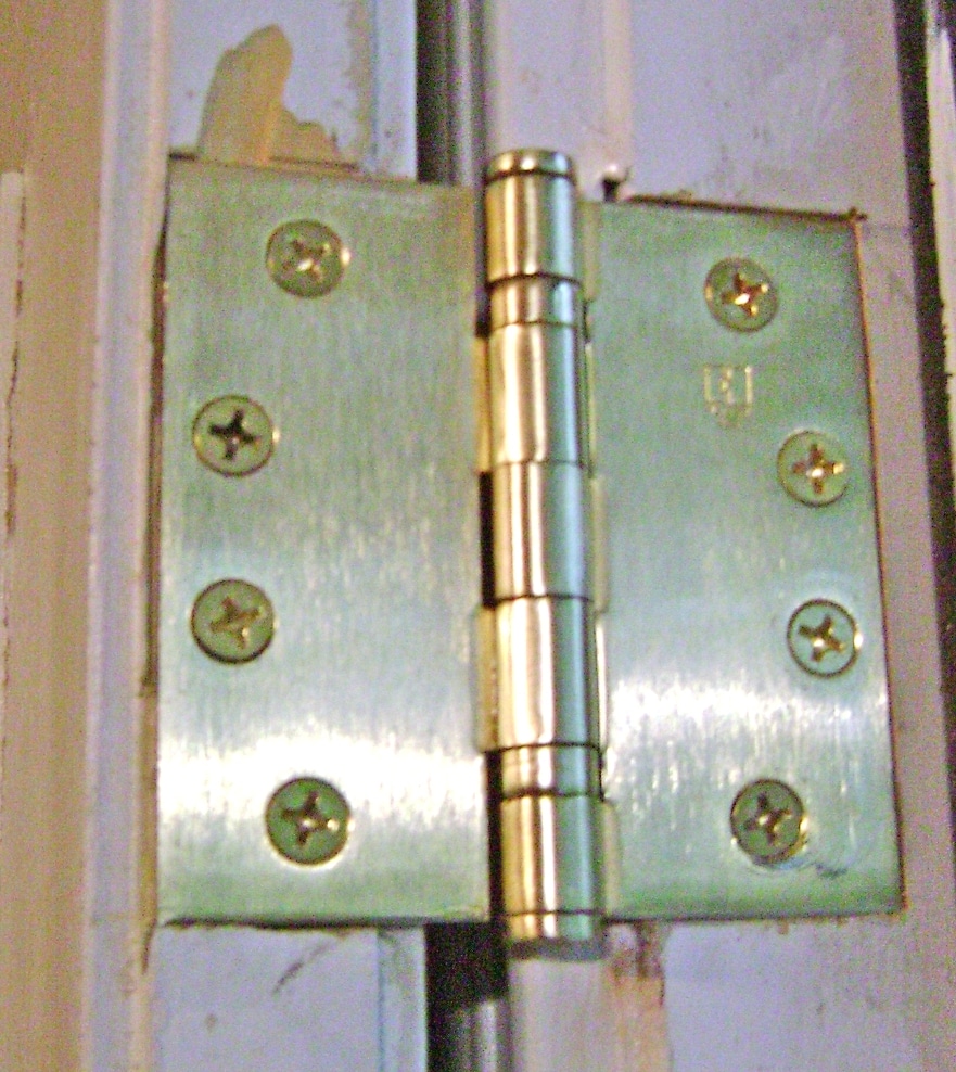 Hinge Attached to Door and Jamb