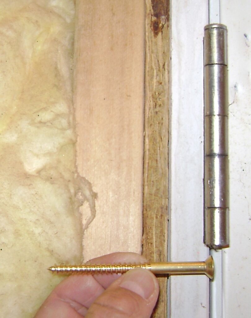 #12 x 3 inch Wood Screws to Reach the 2x4 Studs