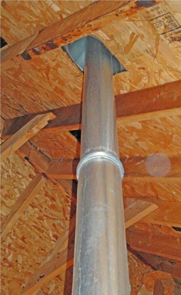 Roof Leak: Type B Vent Pipe Through the Roof Deck