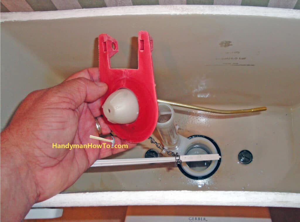 Toilet Repair: Remove the Flapper and Chain