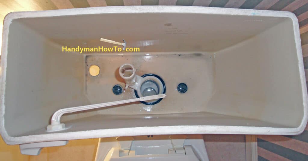 Replace a Toilet Fill Valve: Toilet Tank Ready for New Valve