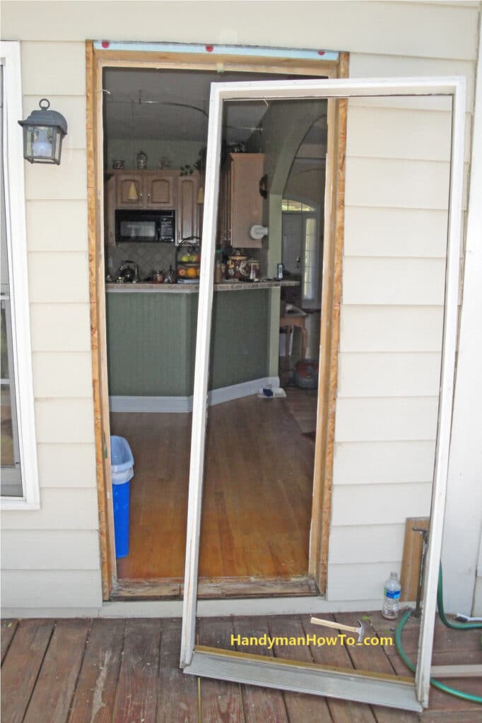 Door Replacement: Old Exterior Door Frame and Rough Opening