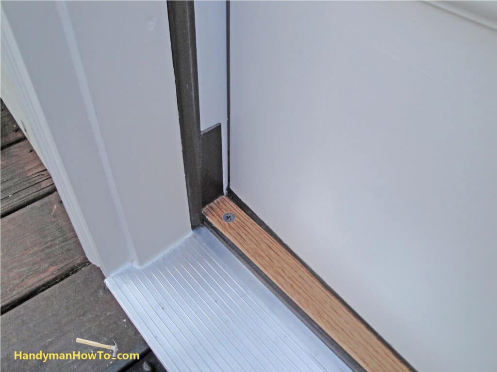 Exterior Door Corner Pad Detail to Seal the Bottom Edge