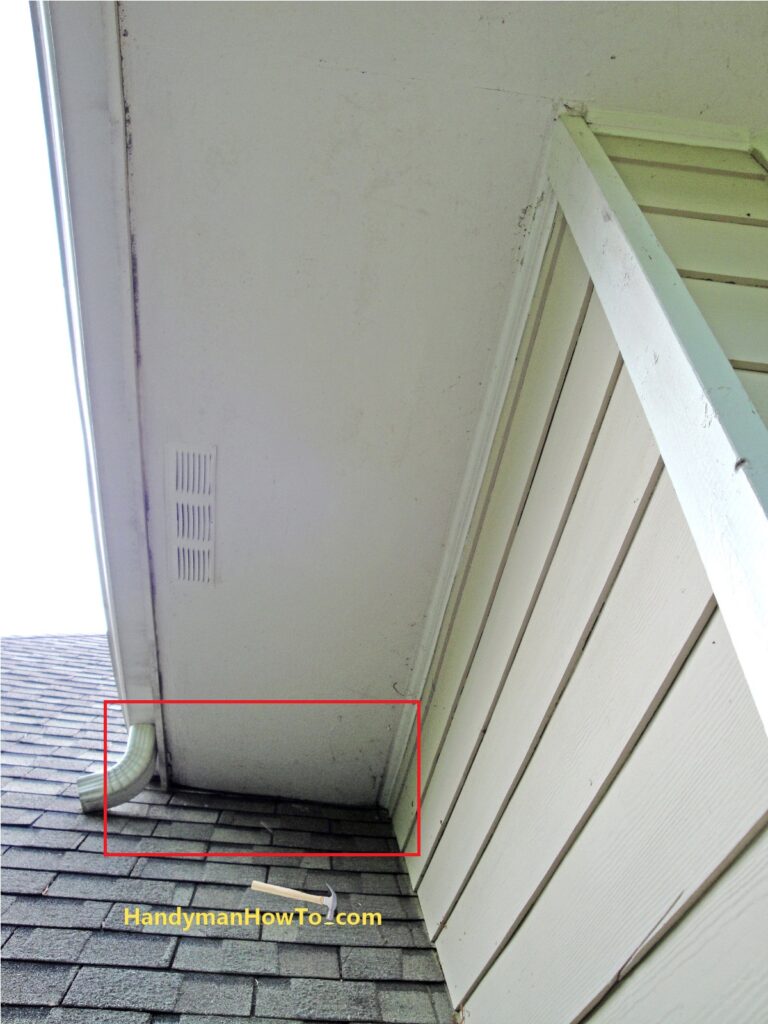 Rotted Fascia and Soffit at Roof Junction
