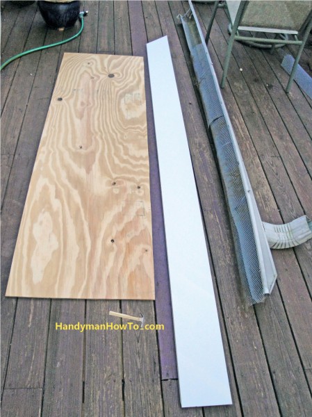 Soffit Repair: New Soffit and PVC Fascia Board