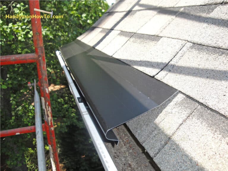 First Section of Bullnose Gutter Cover Installed