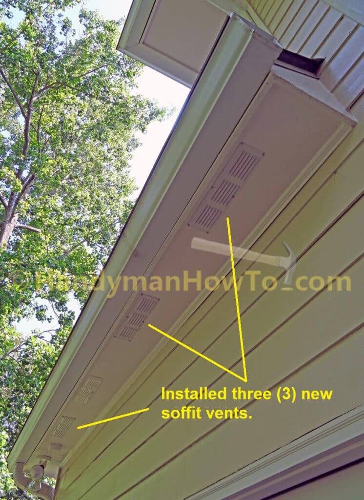 Install Additional Soffit Vents