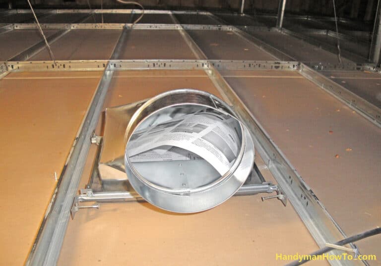 How to Install an Air Duct in a Suspended Drywall Ceiling
