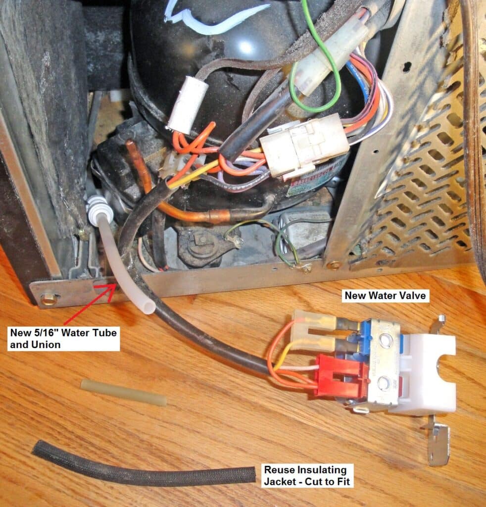 Leaky Refrigerator Water Line Repair: New Line Splice with John Guest Union