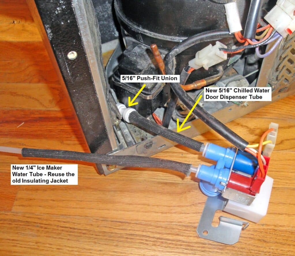 Refrigerator Leak Repair: Water Valve and Line Replacement