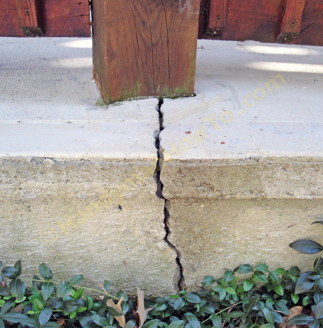 How do you repair cracks in concrete?
