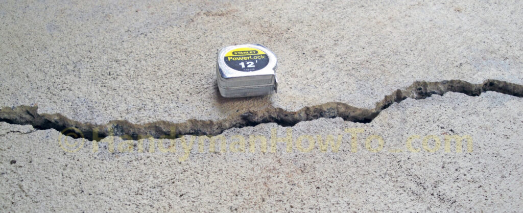Raised Crack in Concrete Slab
