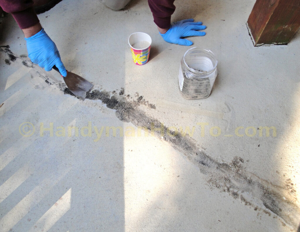 Concrete Crack Repair: Smooth with Emecole 555 Sanded Grout Mix