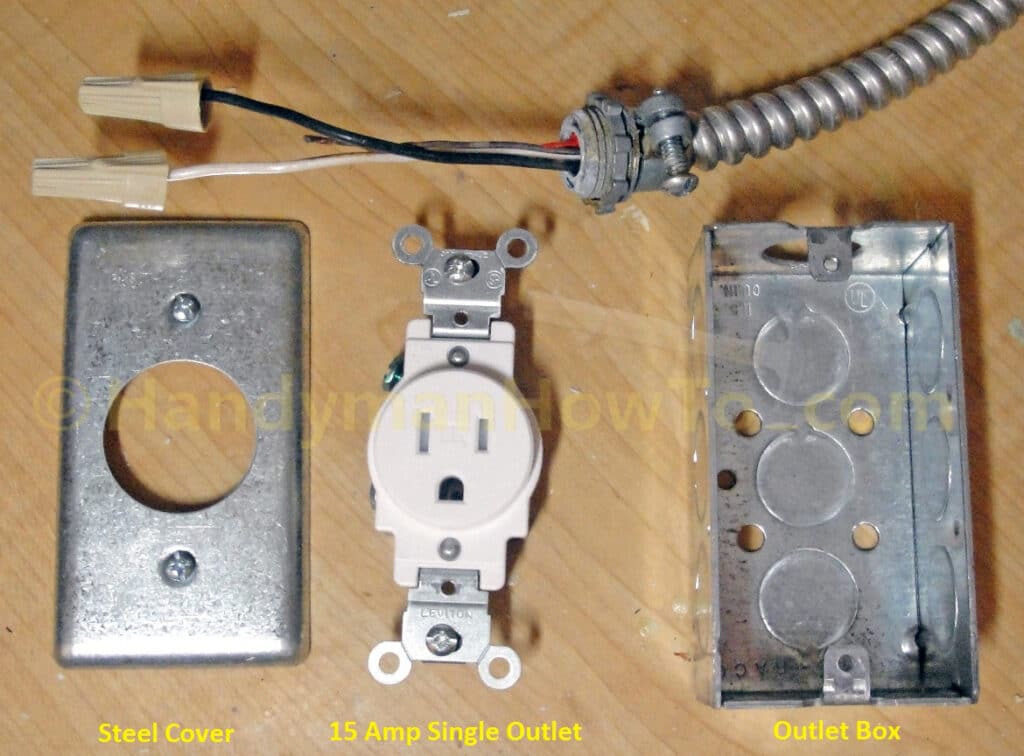 Electrical Outlet and Box for Garbage Disposer