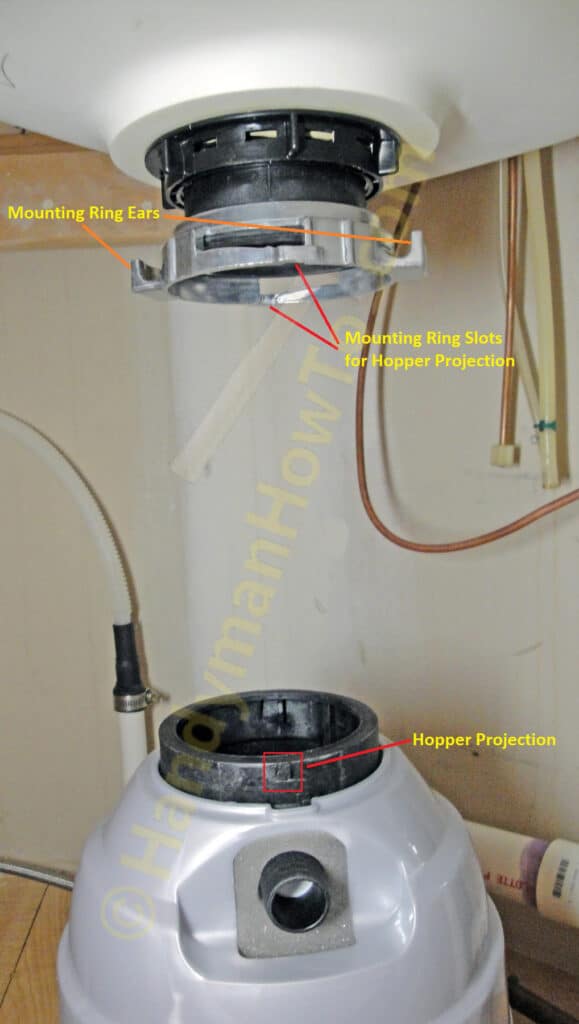Position the Waste King Garbage Disposer for Mounting