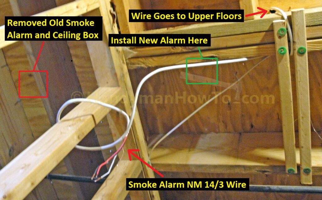 Basement Smoke Alarm Installation: Relocate the Alarm Wiring