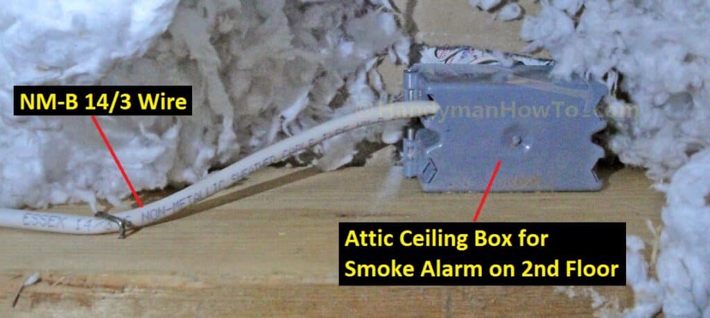 Troubleshoot Smoke Detector Wiring: Attic Ceiling Box