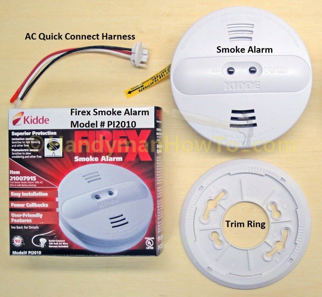 Install a Kidde/FIREX Smoke Alarm Model # PI2010