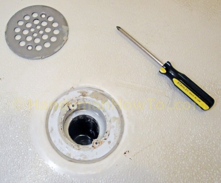 Leaky Shower Repair: Remove the Shower Drain Strainer