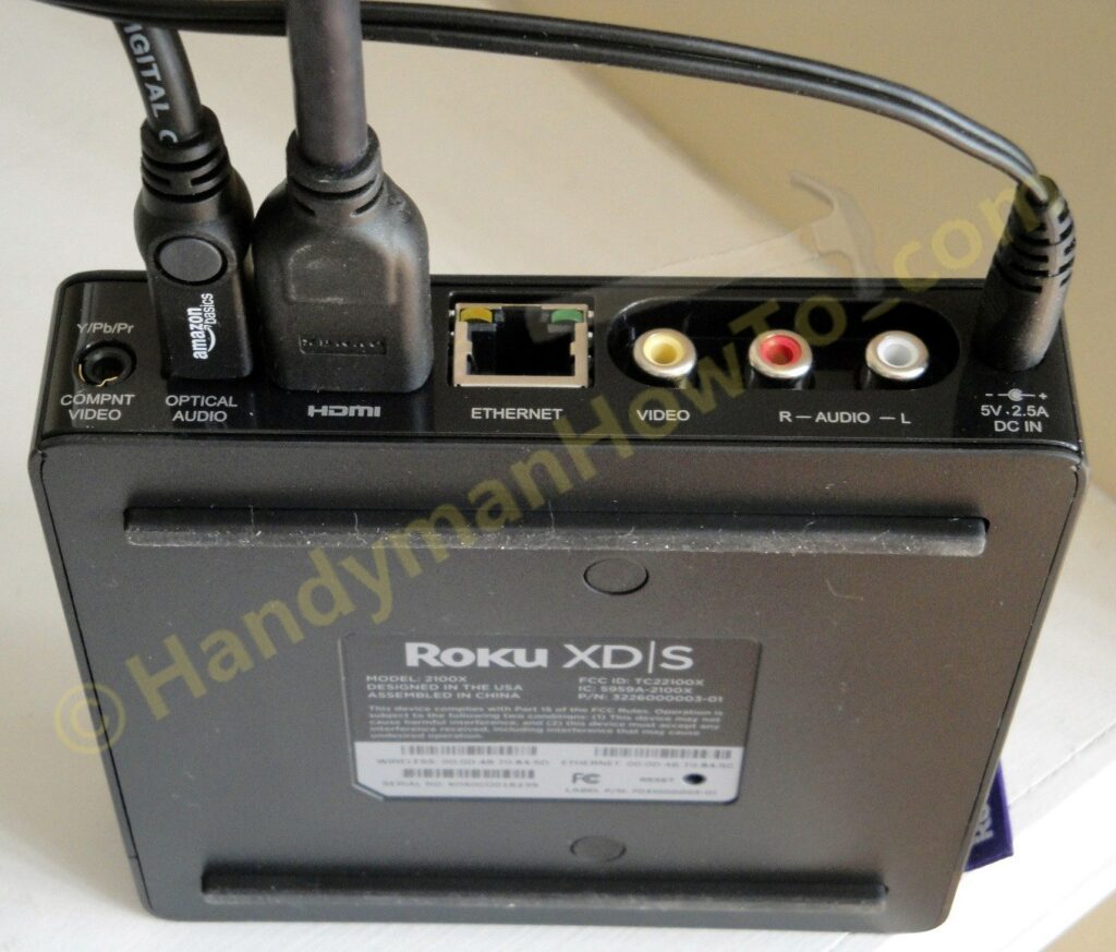Roku XDS HDMI and Optical Audio Connections