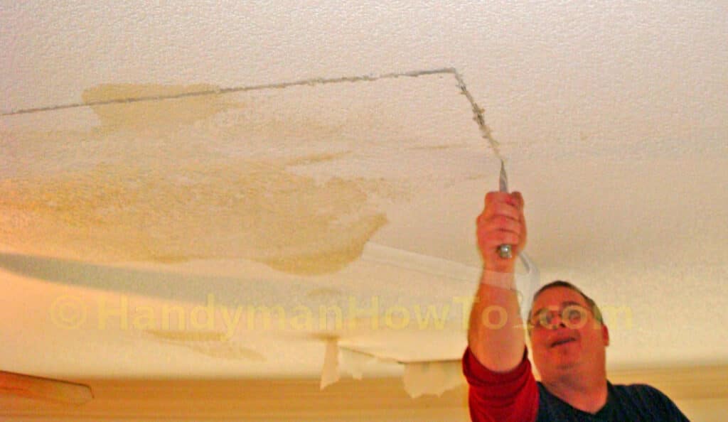 Polybutylene Pipe Replacement - Remove a Section of Drywall Ceiling