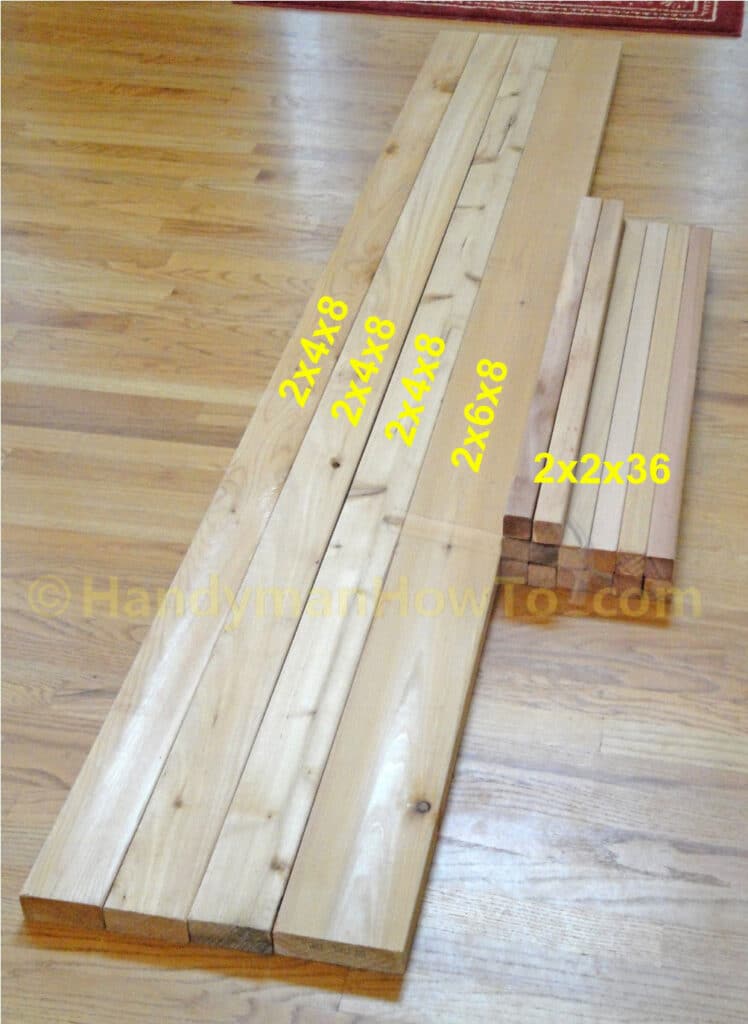 Western Red Cedar Lumber for a Deck or Porch Rail