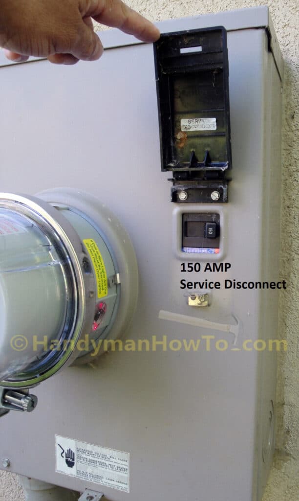 Electric Meter: 150 Amp Service Disconnect